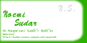 noemi sudar business card